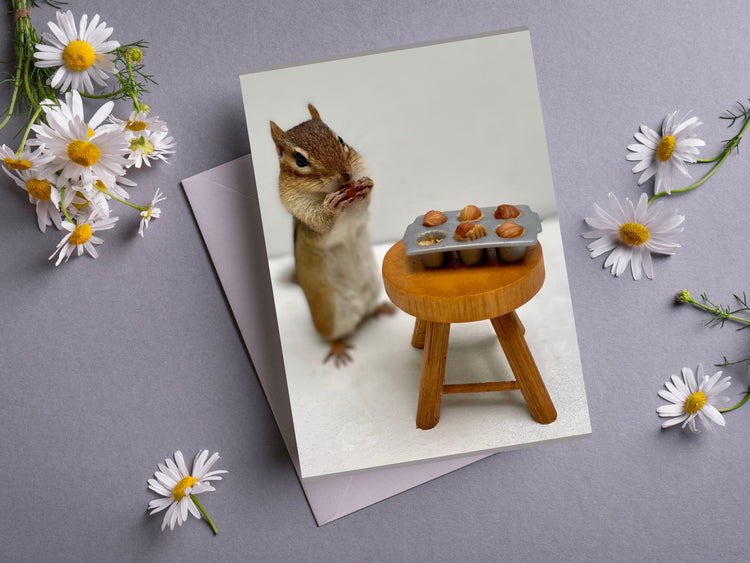 Chipmunk Baking Notecard 1