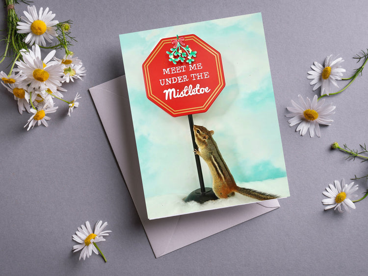 Chipmunk Christmas Notecard