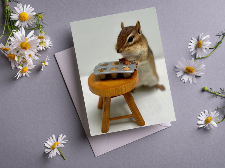 Chipmunk Baking Notecard 2