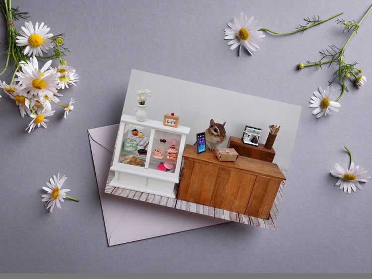 Chipmunk Bakery Notecard