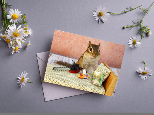 True Crime Chipmunk Notecard