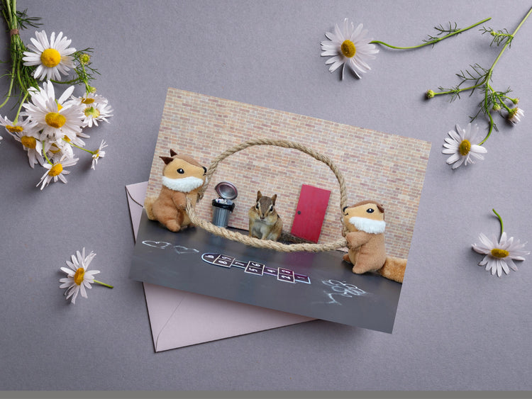 Chipmunk Double Dutch #2 Notecard