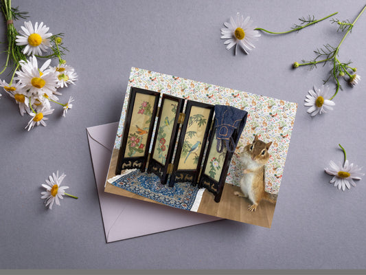 Chipmunk Fashion Notecard
