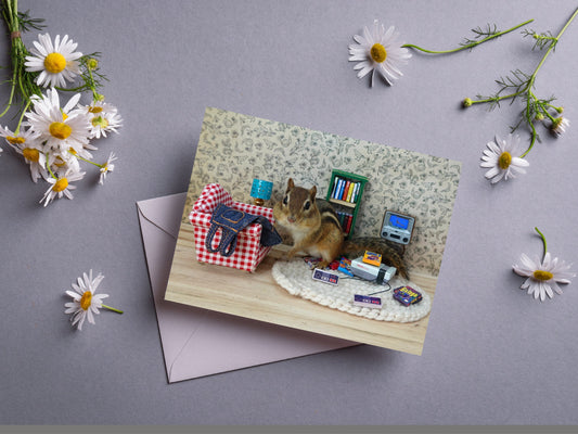 Chipmunk Nintendo Notecard